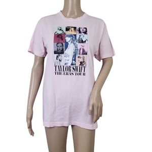 Taylor Swift "The Eras Tour" Pink Concert Shirt Adult 100% Cotton Music